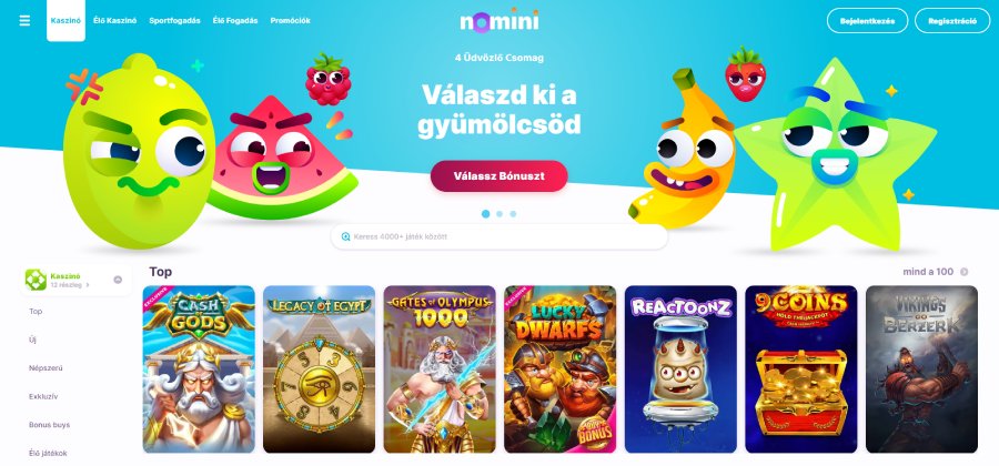 Nomini online kaszinó